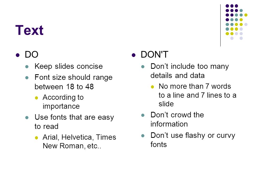 professional powerpoint presentations do s and don ts ppt download