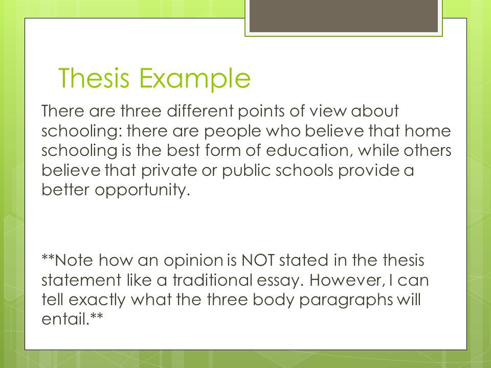 exploratory thesis statement examples