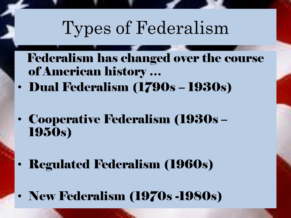 federalism in the united states today cooperative federalism