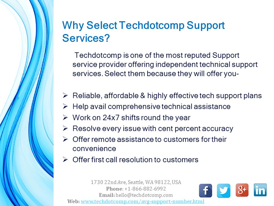 Why Select Techdotcomp Support Services.