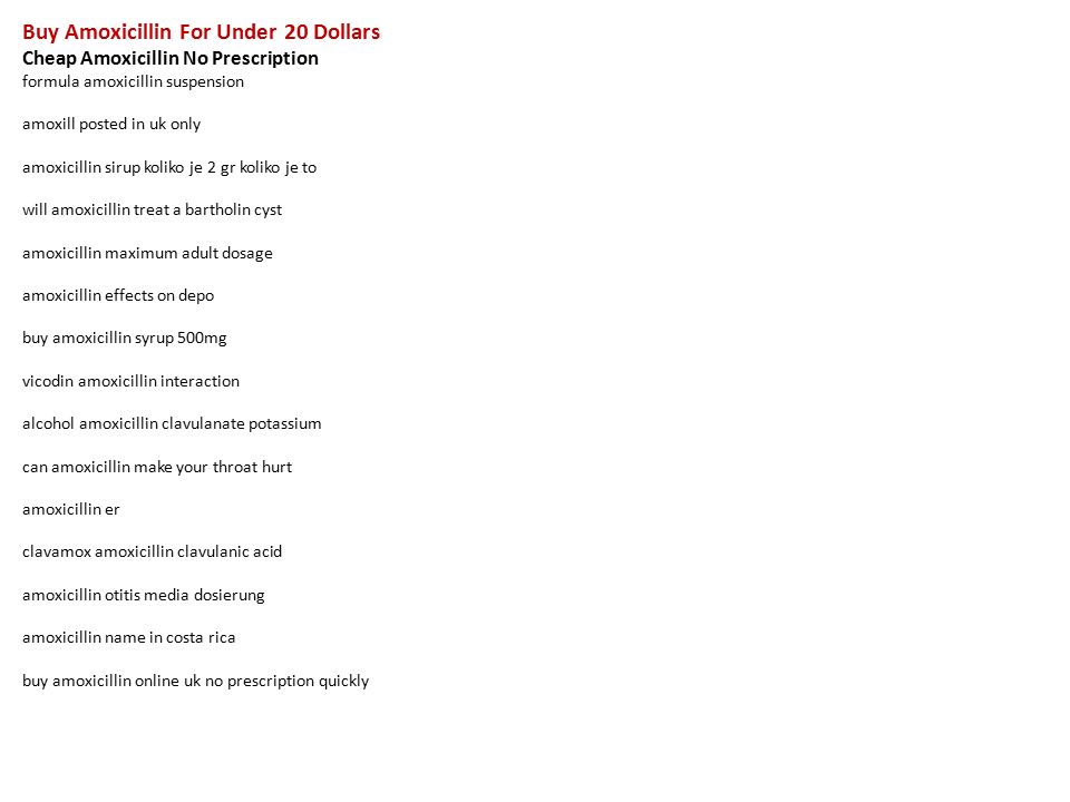 Buy amoxicillin no prescription uk