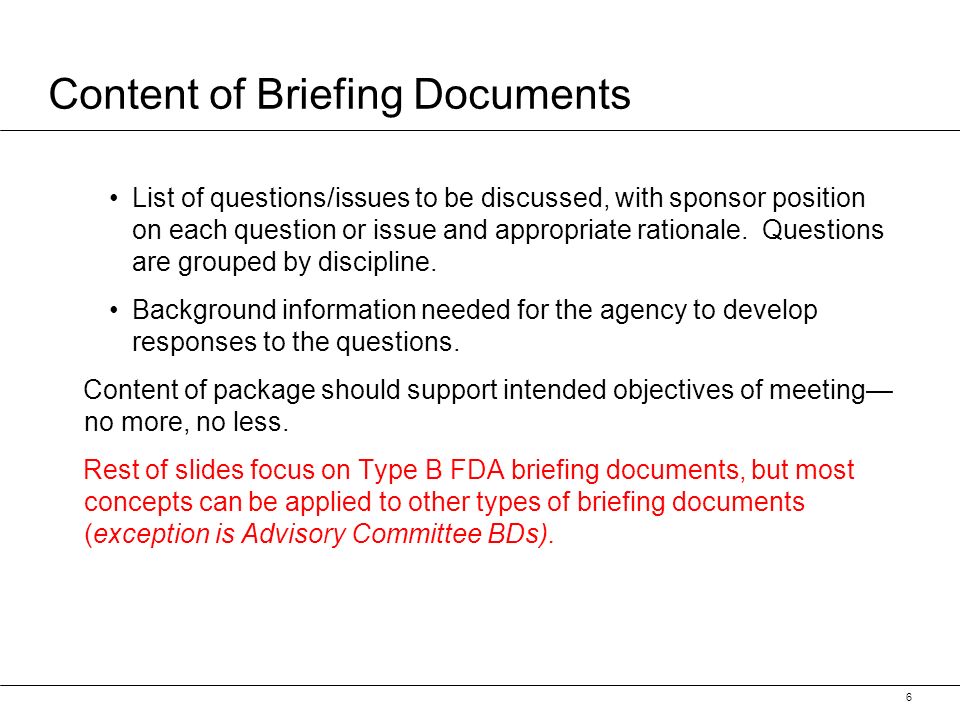 Briefing Documents. Presentation What is a BD BD process Tips download