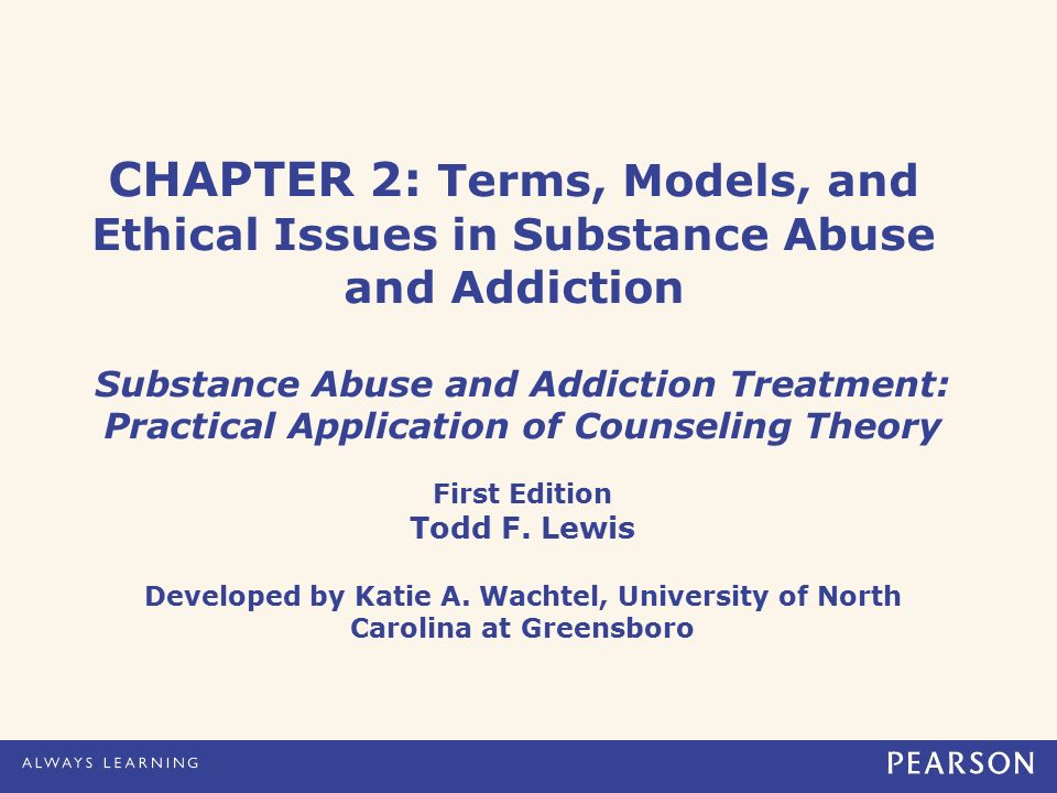 CHAPTER 2 Terms Models And Ethical Issues In Substance