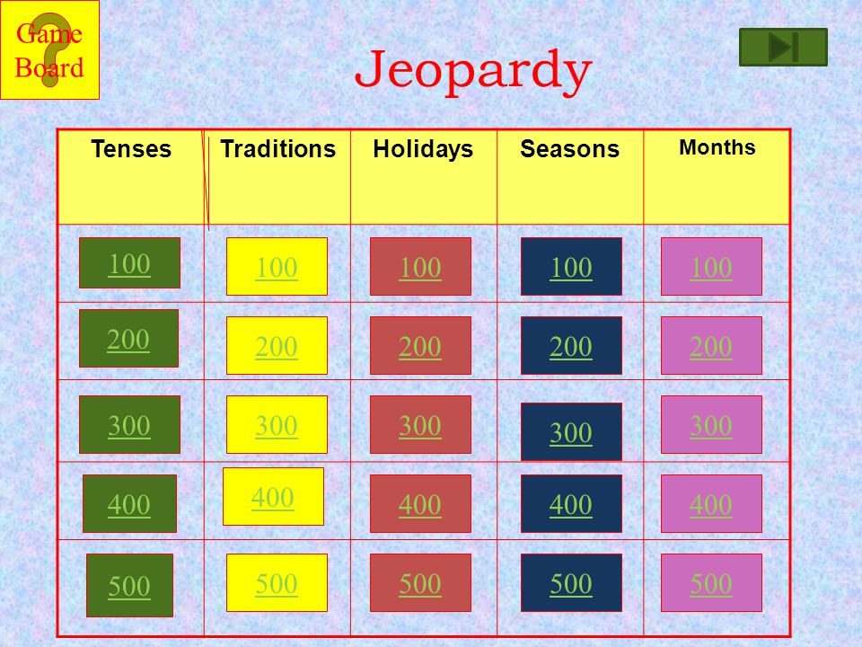 3 month holidays. Jeopardy. Present simple Jeopardy game. Jeopardy английский язык. Jeopardy for Kids.