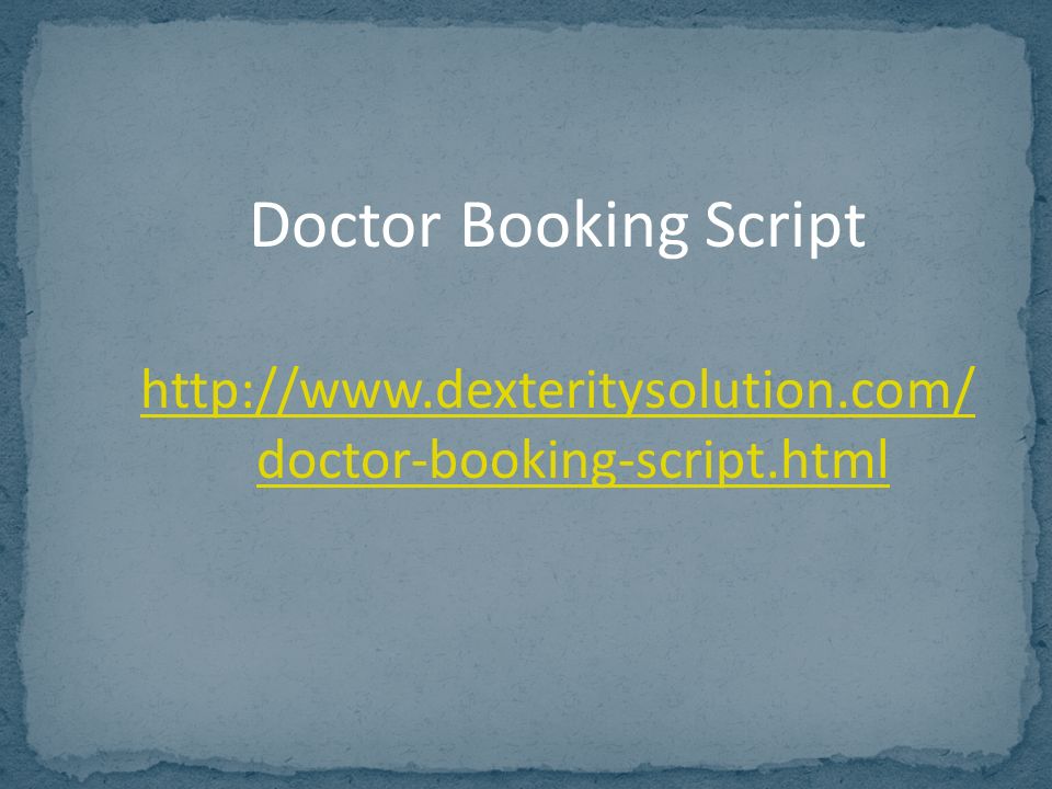 Doctor Booking Script   doctor-booking-script.html