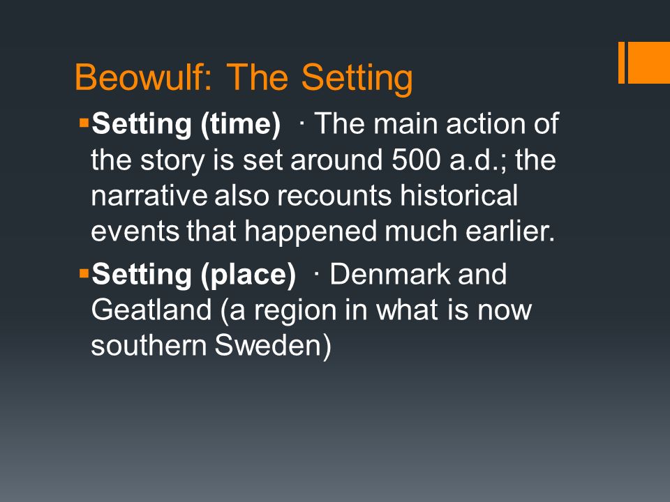 setting of the story the battle with grendel