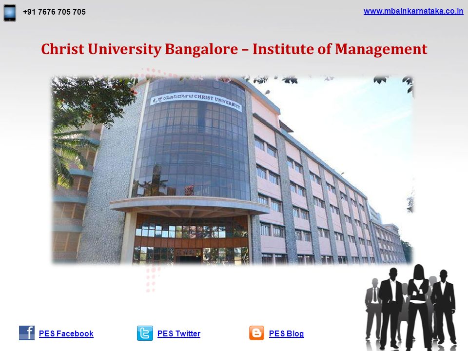 PES TwitterPES BlogPES Facebook Christ University Bangalore – Institute of Management