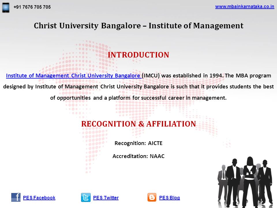 INTRODUCTION Institute of Management Christ University Bangalore Institute of Management Christ University Bangalore (IMCU) was established in 1994.