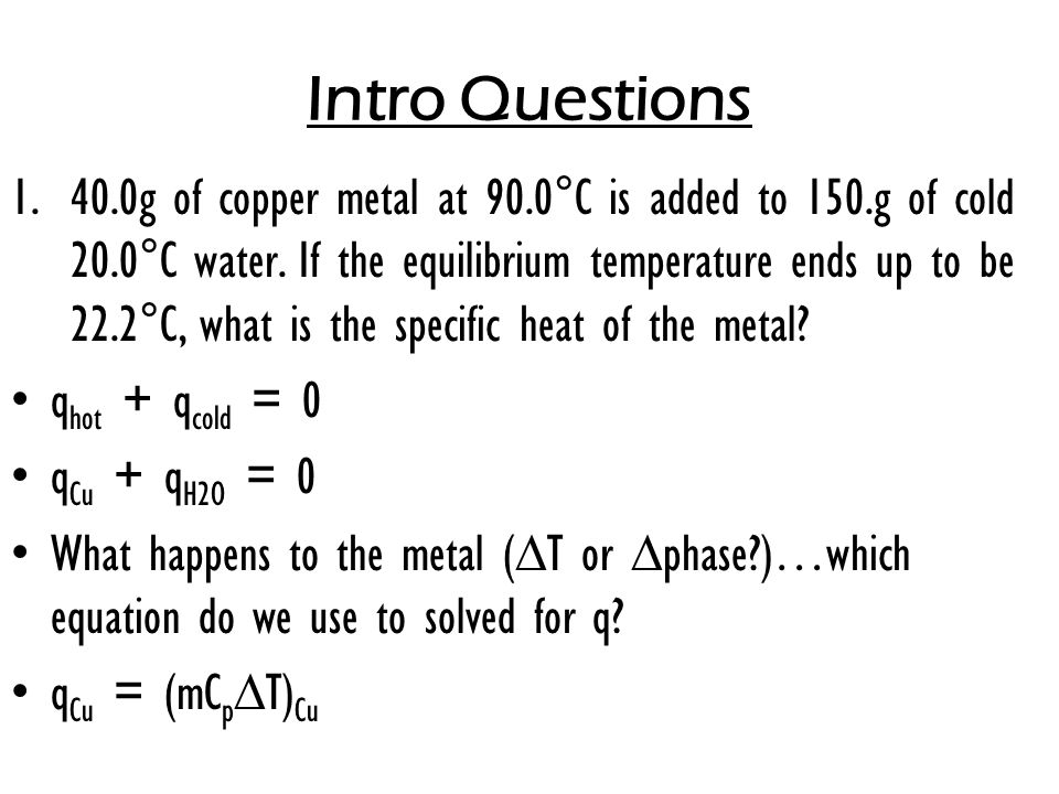 Appendix G. Heat Capacity Equations - Basic Principles and