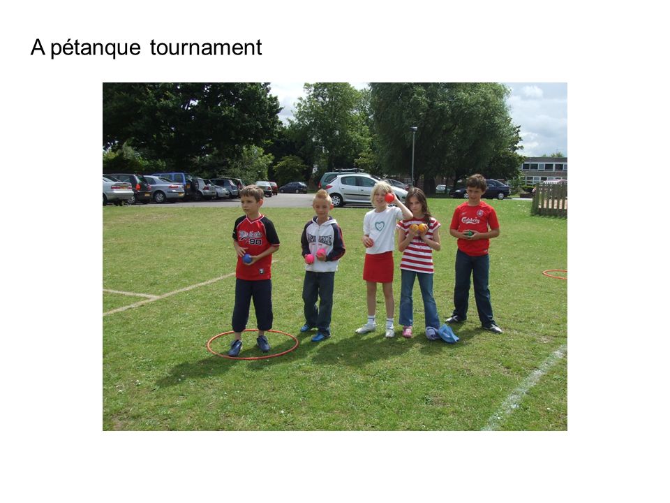 A pétanque tournament