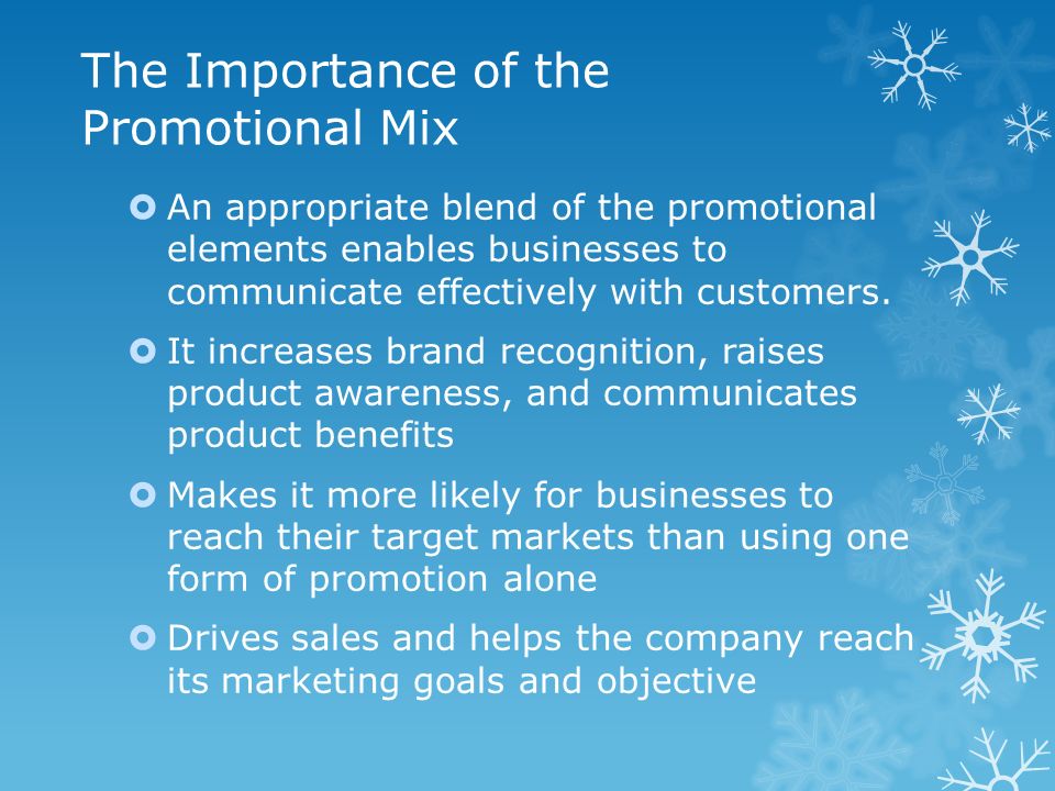 4.01C Identify the elements of the promotional mix. - ppt download