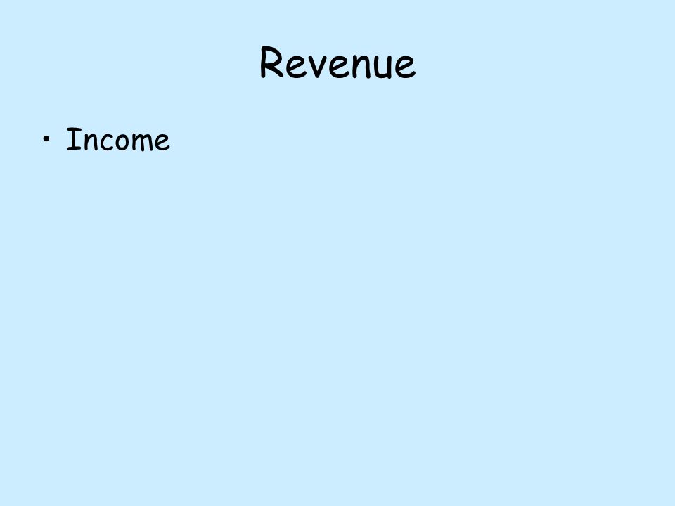 3 revenue income