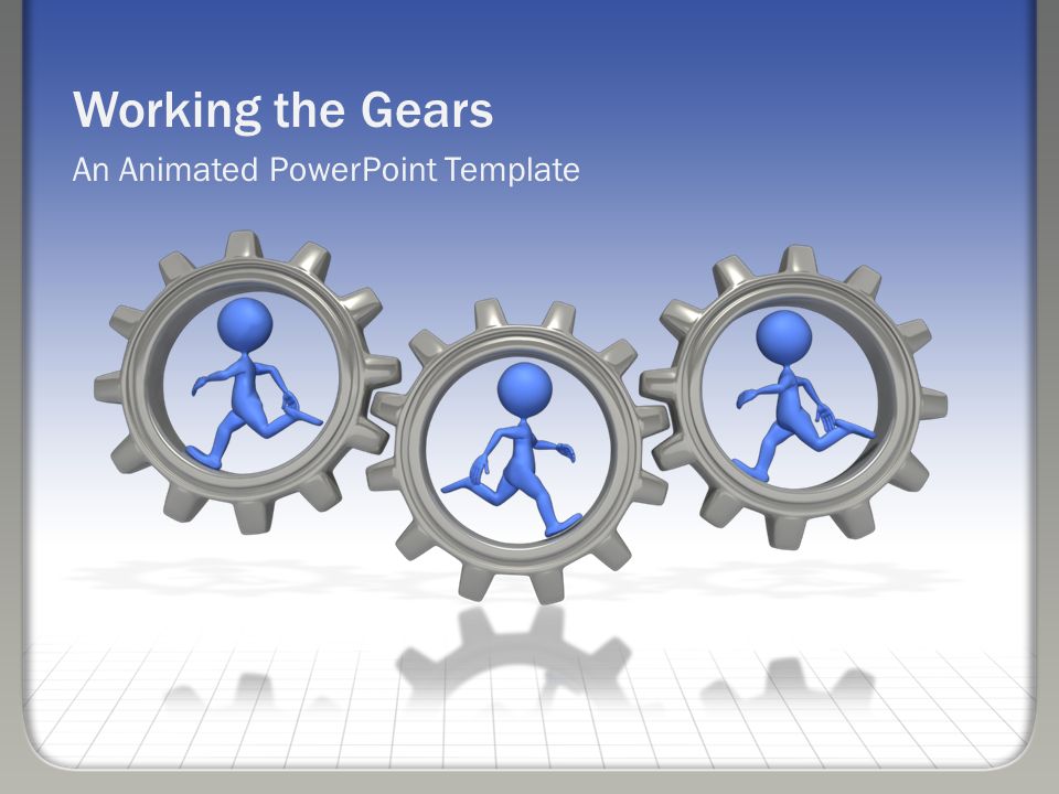 working the gears an animated powerpoint template ppt download