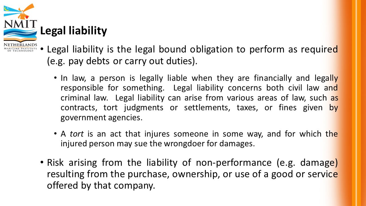 What is legal liability 9 What is legal liability 92