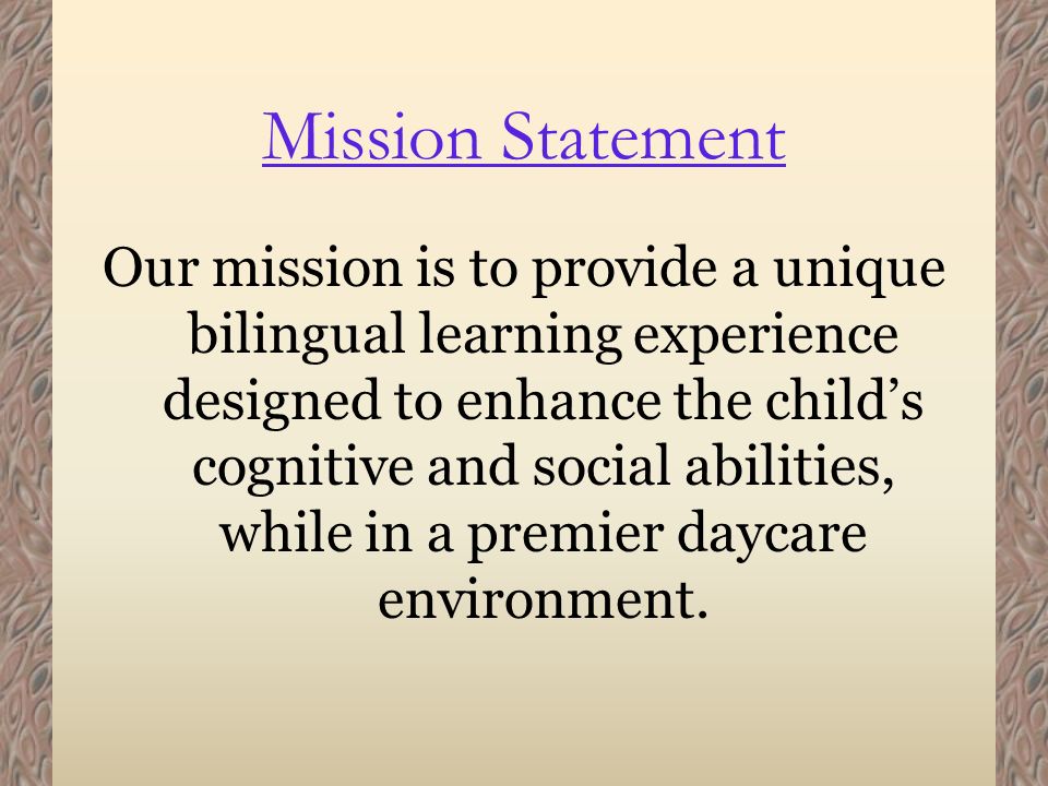 pic Mission Statement Examples For Daycares slideplayer