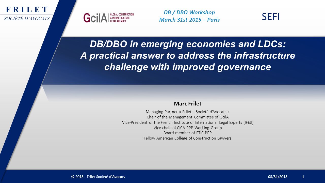 DB/DBO in emerging economies and LDCs: A practical answer to address ...