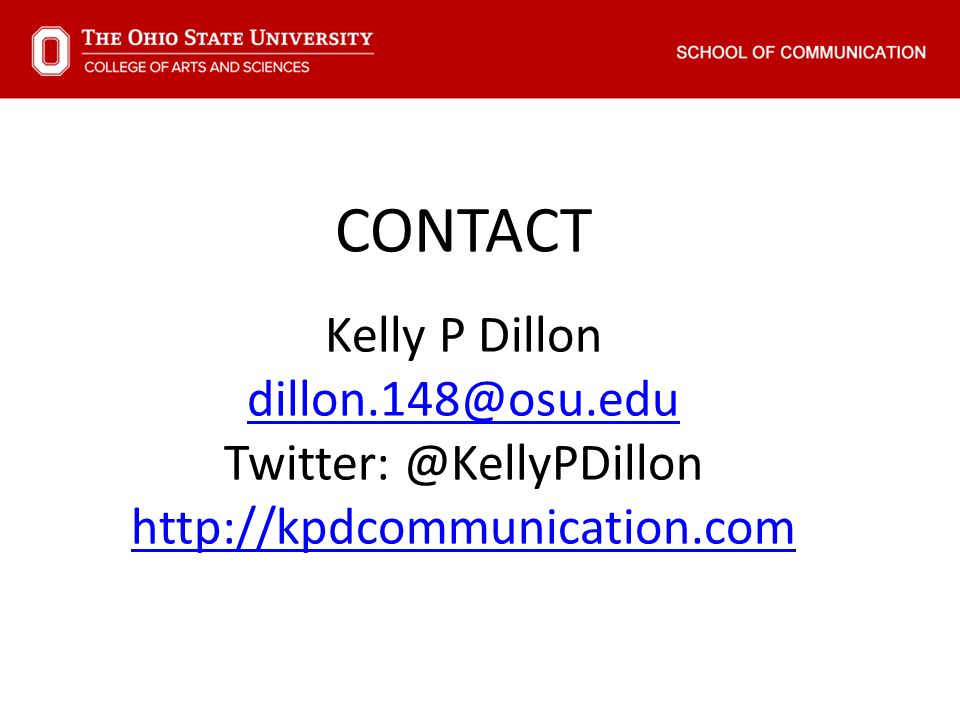 CONTACT Kelly P Dillon