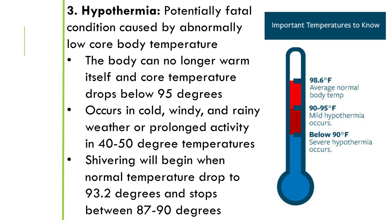 Low body temperature: causes of the condition 64 Low body temperature: causes of the condition 80