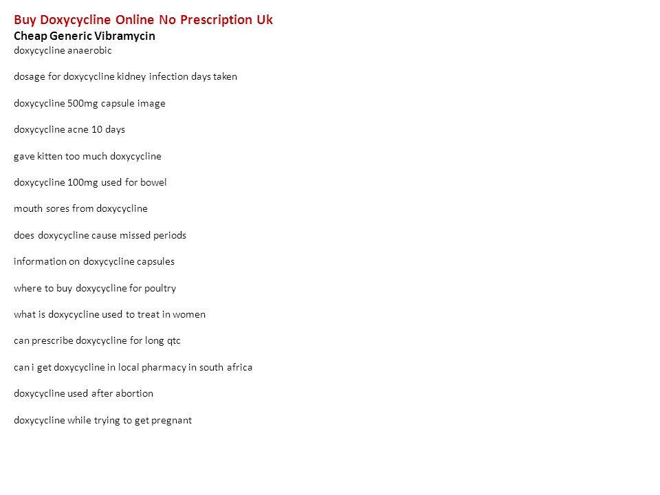 Buy Doxycycline Uk Online
