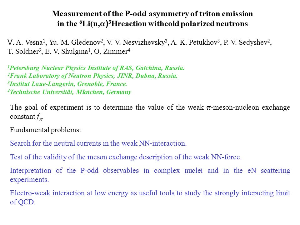 Measurement of the P-odd asymmetry of triton emission in the 6 Li(n,  ) 3 Hreaction withcold polarized neutrons V.