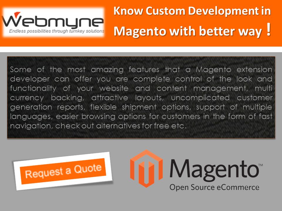 Know Custom Development in Magento with better way .