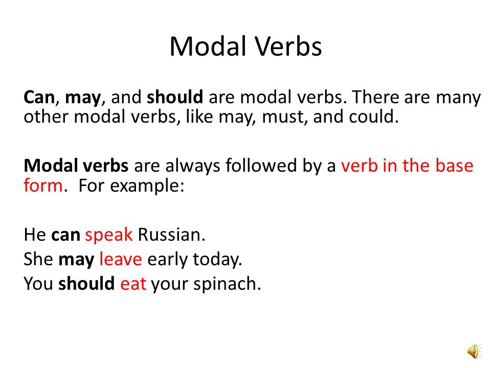 Can – May - Should How do we use them? Modal Verbs Can, may, and should ...