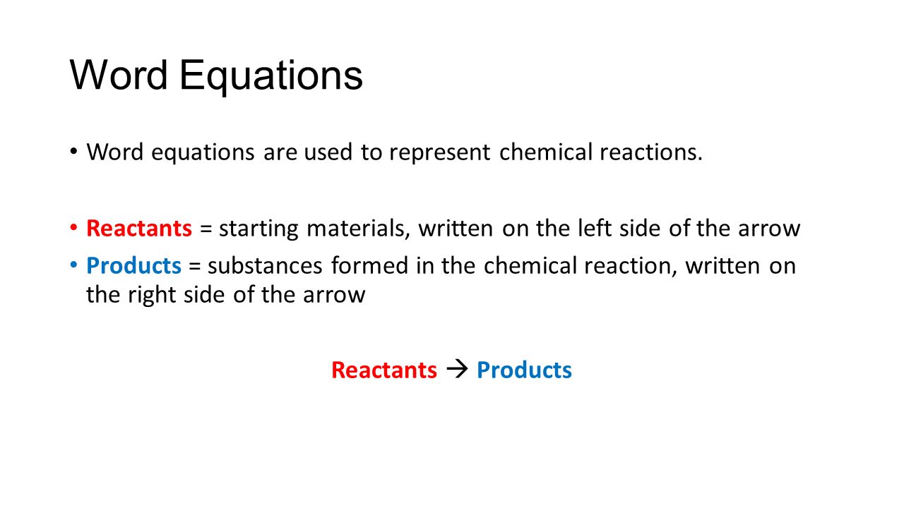 L25: Chemical Formulas and Word Equations Learning Objectives: 25