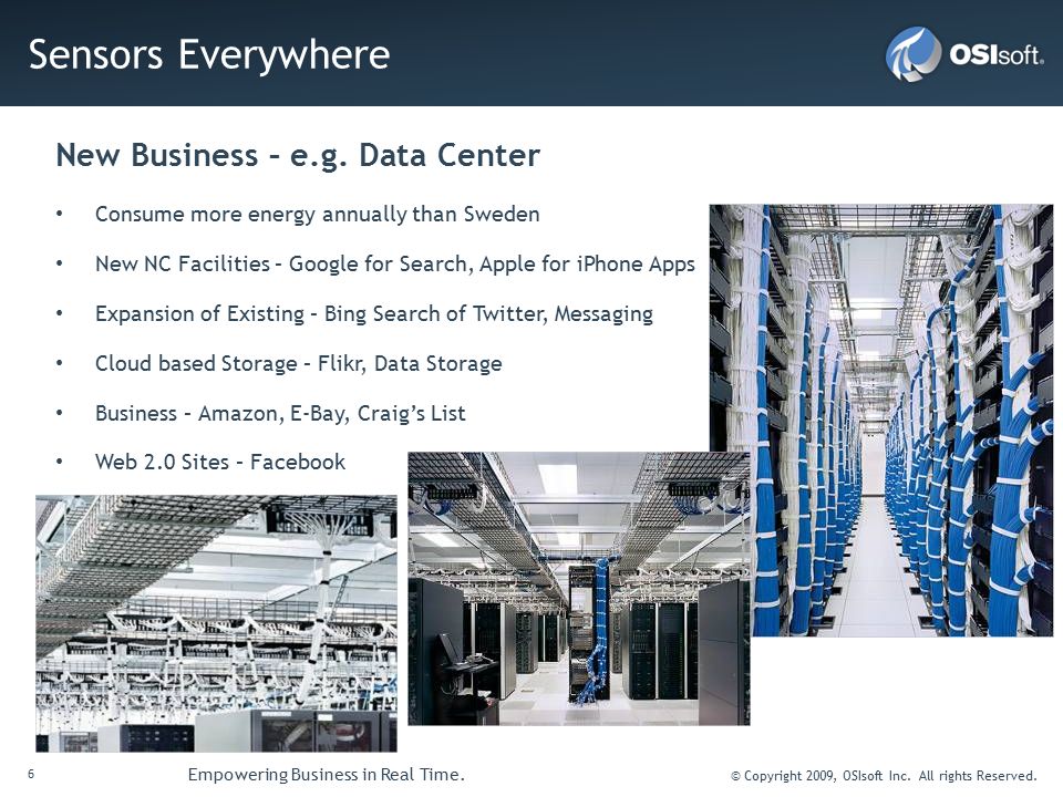 Empowering Business In Real Time. © Copyright 2009, OSIsoft Inc. All ...