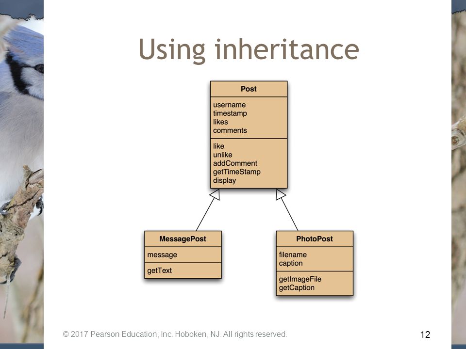 Improving structure with inheritance Main concepts to be covered ...