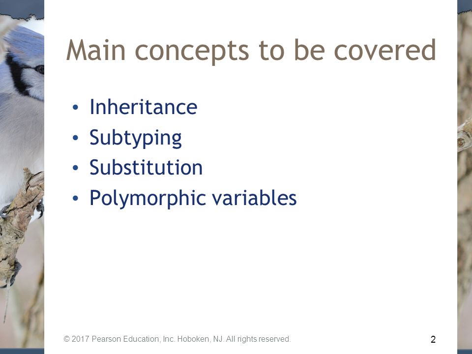 Improving structure with inheritance Main concepts to be covered ...