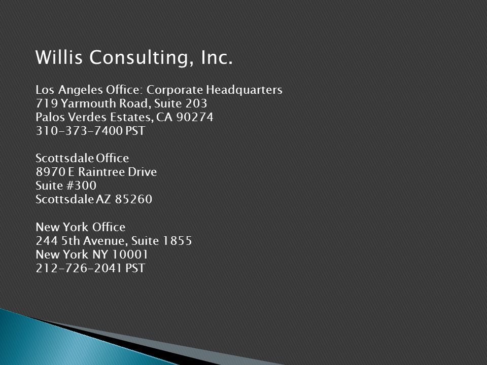 Willis Consulting, Inc.