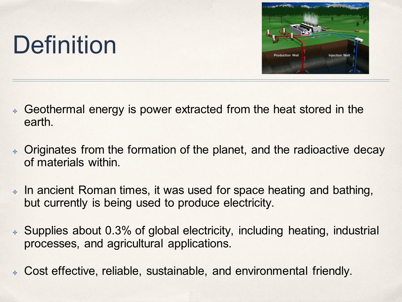 3/25/2010 geothermal energy spencer smith. definition ✤ geothermal