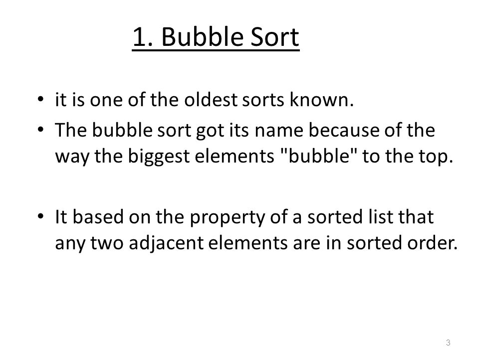 Bubble Sort Explanation Part 1, Ep. 1