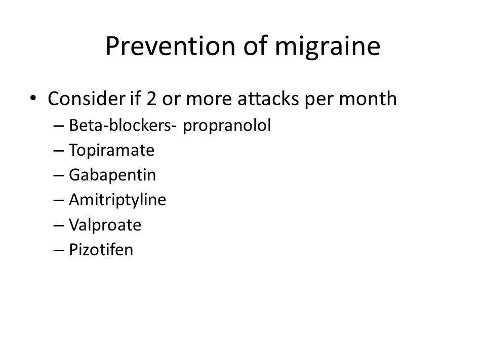 gabapentin migraine prevention