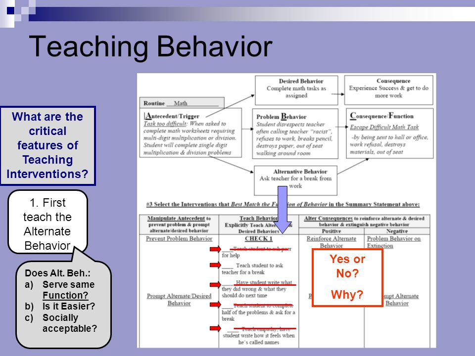 Teaching Behavior 1.