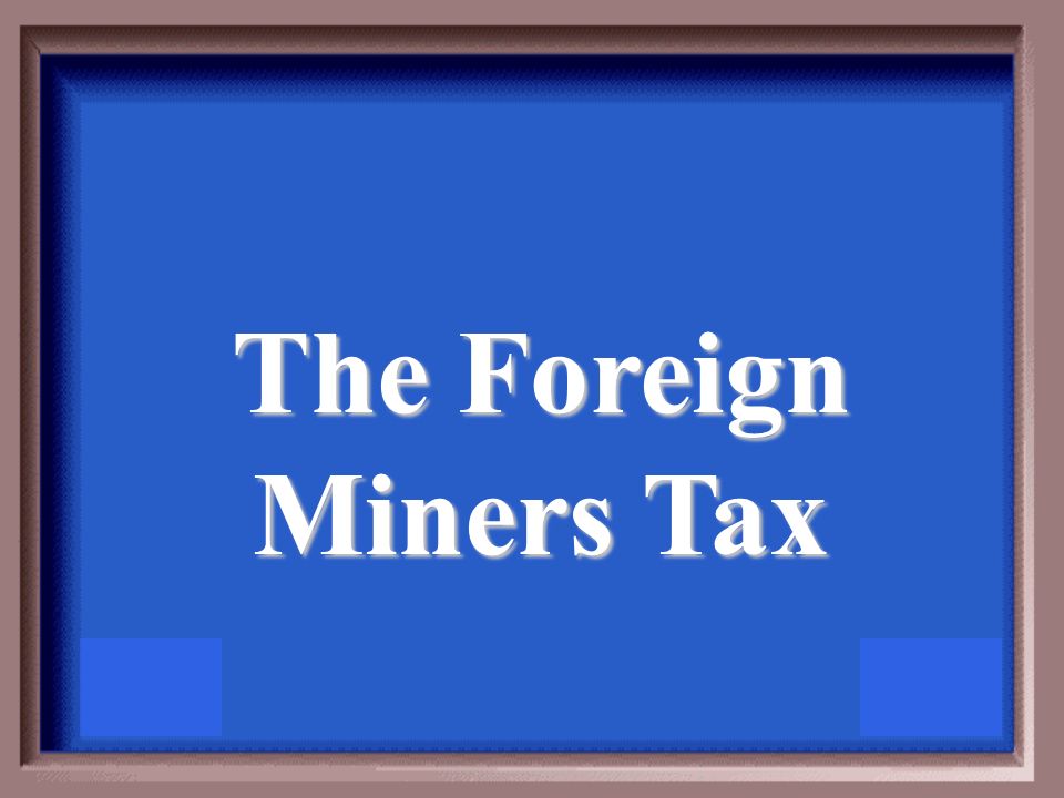 This was passed to hurt the finances of non- American miners.
