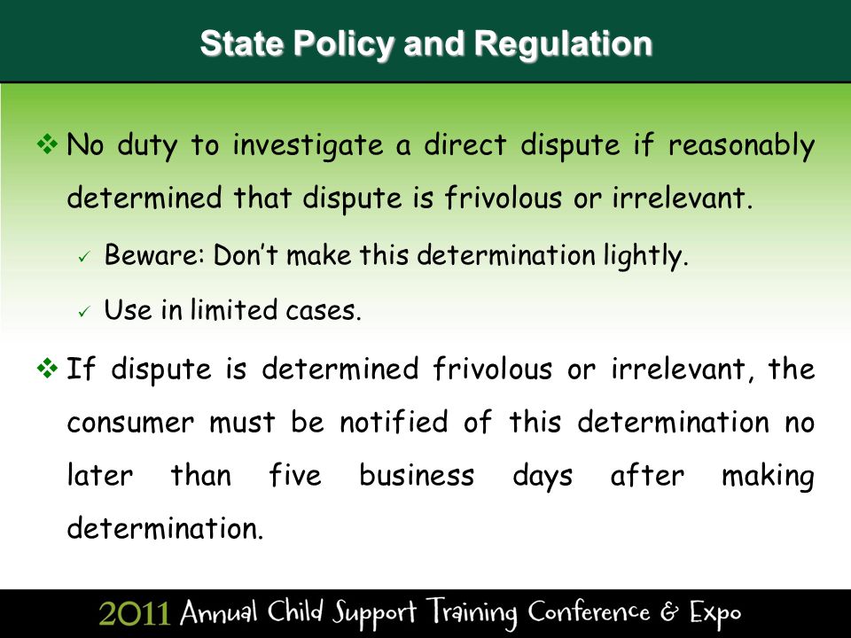 State Policy and Regulation  22 CCR § Provides basic duty to investigate.