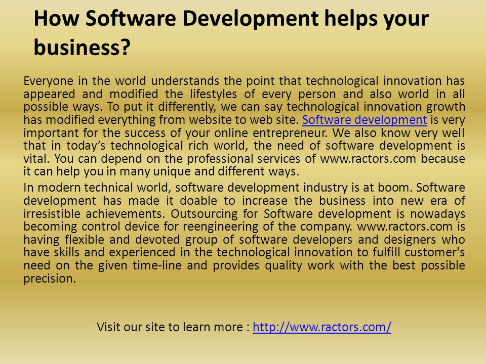 How Software Development helps your business.