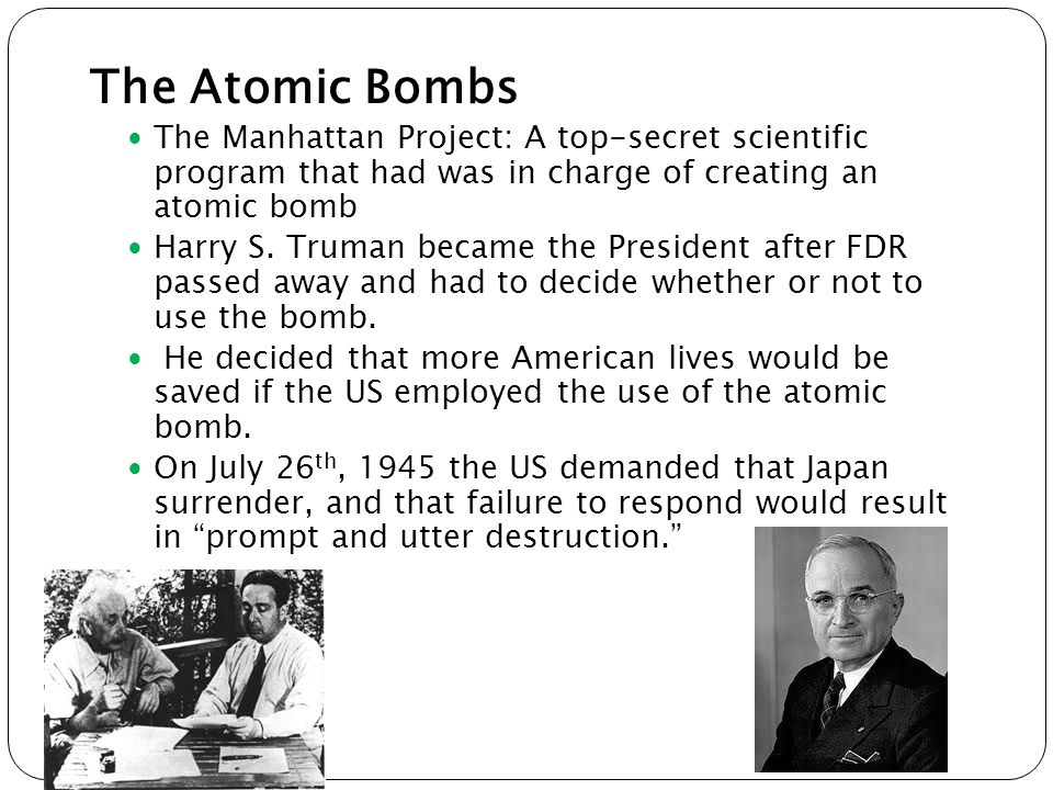 Vocab: 1. Firebombing of Tokyo 2. Manhattan Project 3. August 15, 1945 Guiding Questions: 1. Why did the US decide to use the atomic bombs? What happened? - ppt download
