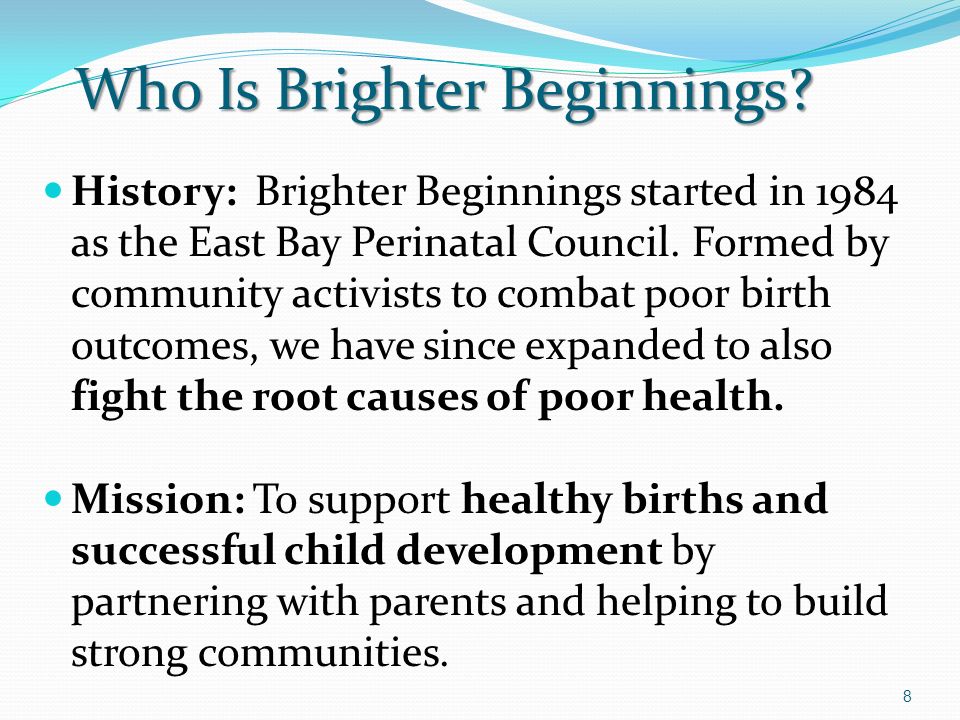 Who Is Brighter Beginnings.