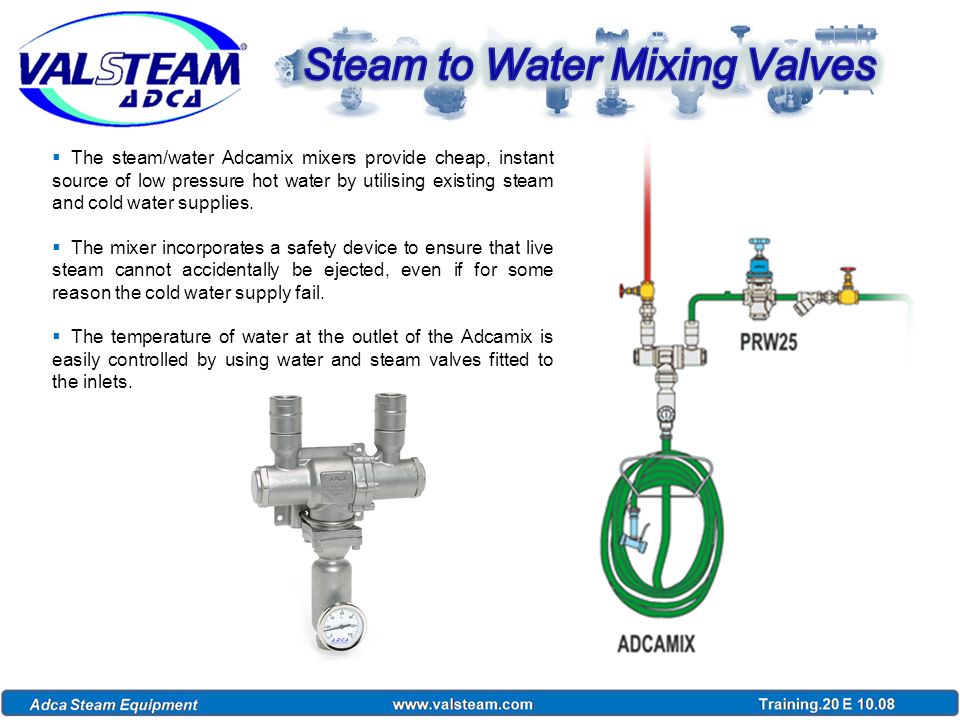 Stvm Valve Steam And Water Venturi Mixing Thermomegatech Inc