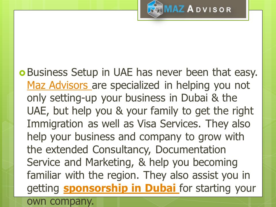  Business Setup in UAE has never been that easy.