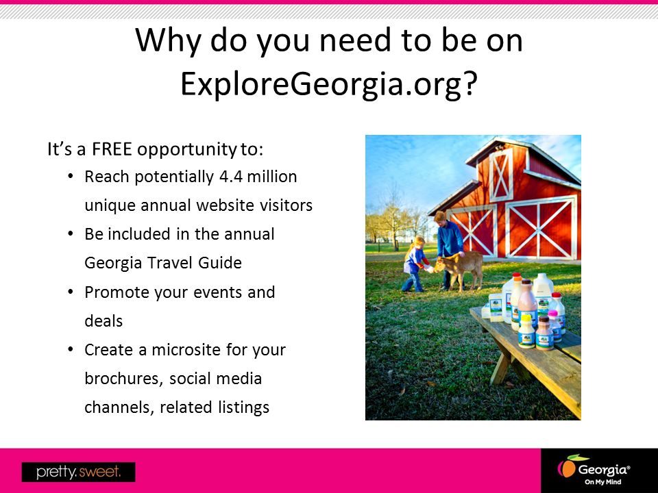 Why do you need to be on ExploreGeorgia.org.