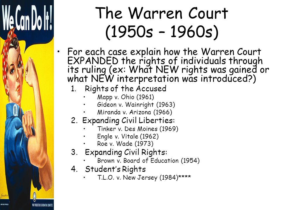 How the Warren Court Expanded Civil Rights in America