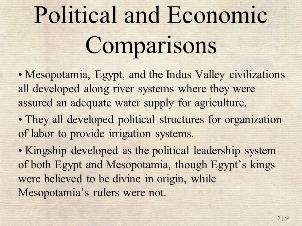 differences between mesopotamia and egypt
