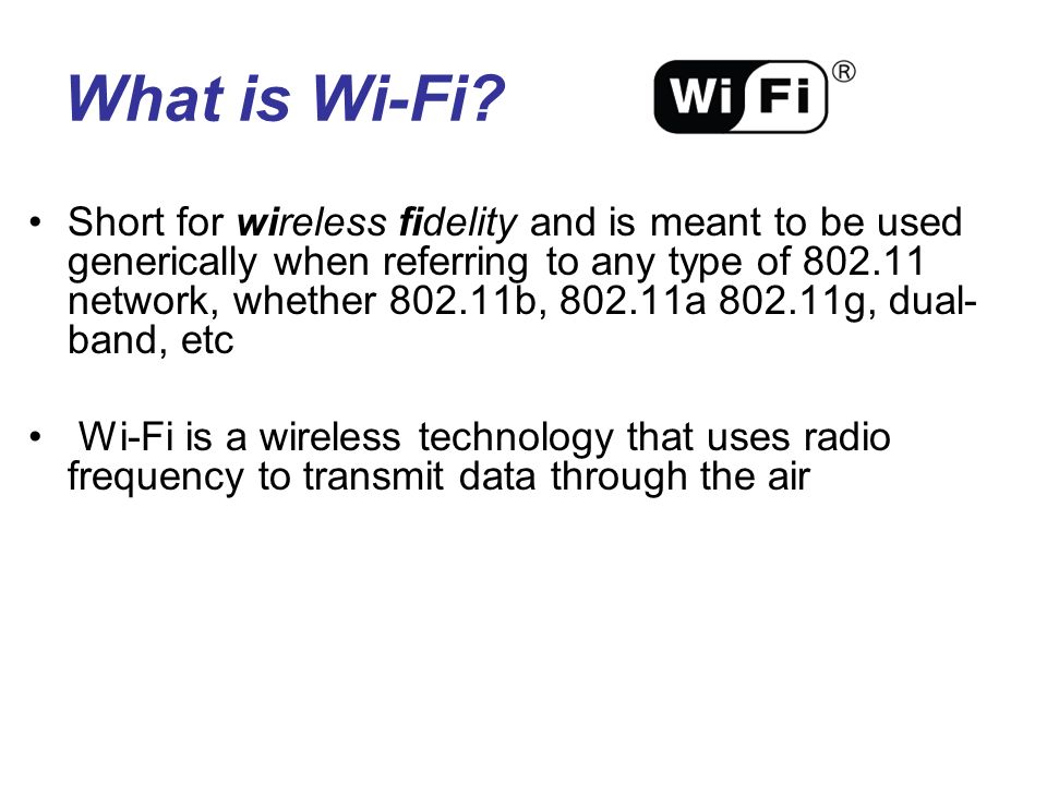 Objective of this Presentation To understand what is Wi-Fi and what is  Bluetooth. Difference between Bluetooth and Wi-Fi. - ppt download
