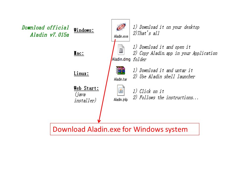 Download Aladin.exe for Windows system