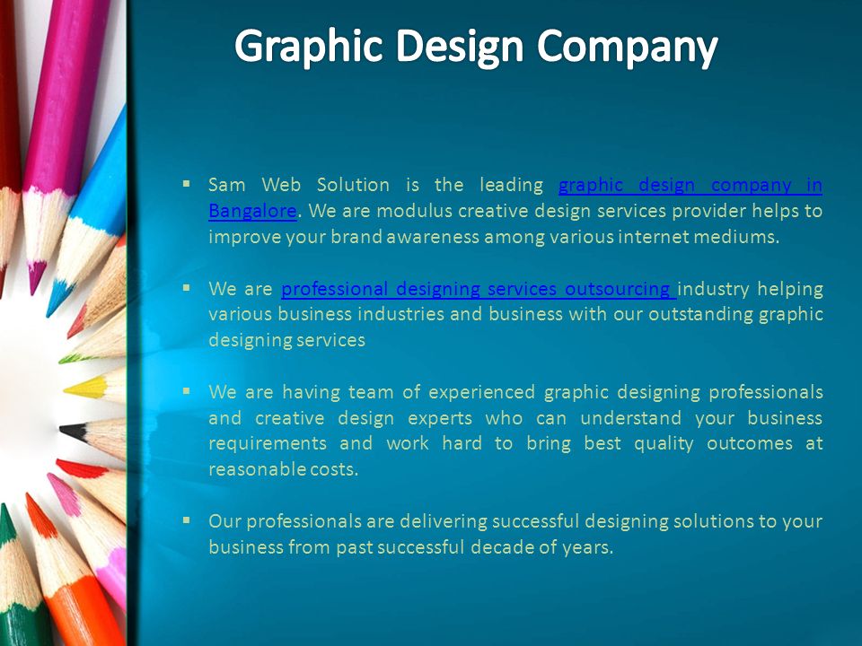 Sam Web Solution is the leading graphic design company in Bangalore.