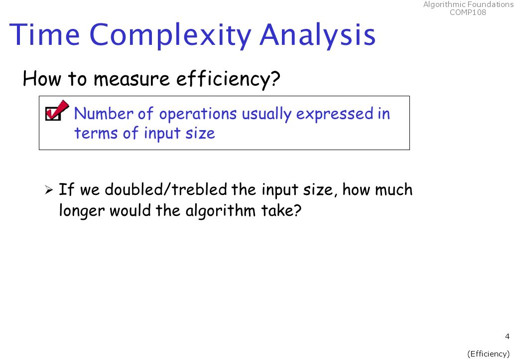 Algorithmic Foundations COMP108 COMP108 Algorithmic Foundations ...