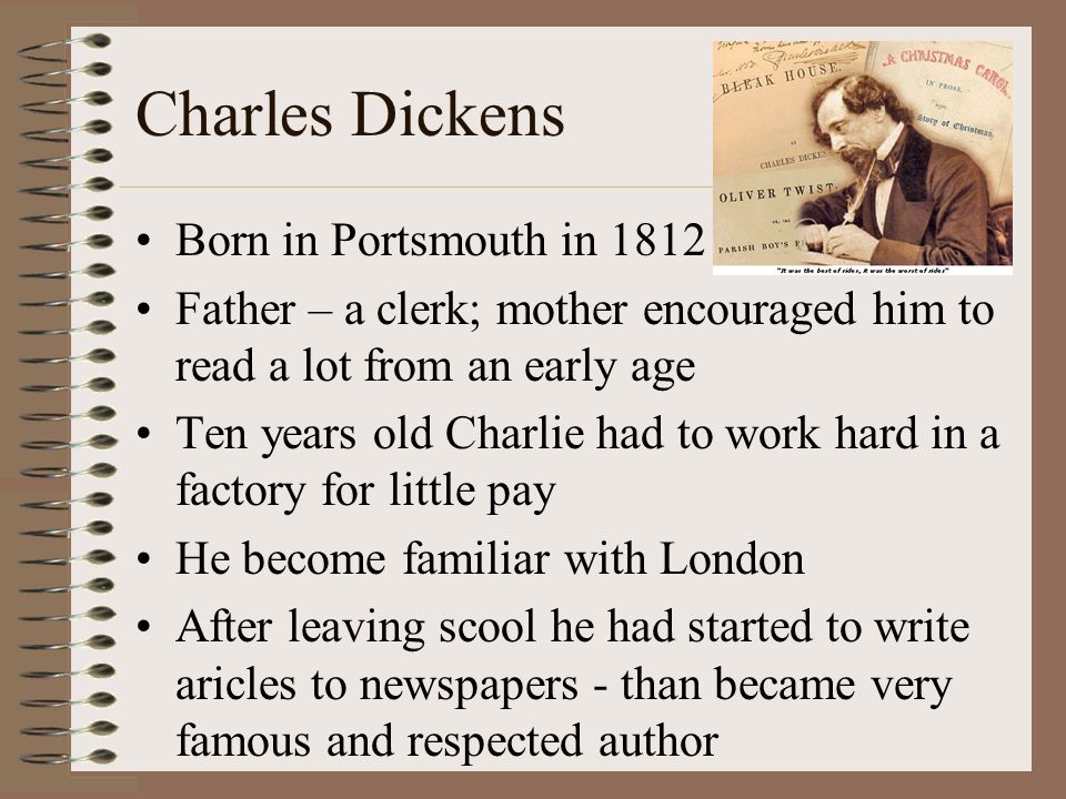 OLIVER TWIST by Charles Dickens Michal Jiřík. Charles Dickens Born in  Portsmouth in 1812 Father – a clerk; mother encouraged him to read a lot  from an. - ppt download